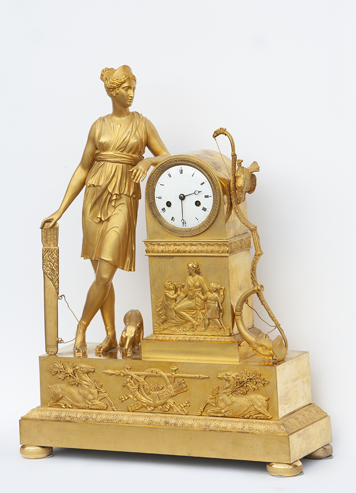 Часы "Диана" в стиле ампир, Франция, 1820-е гг.